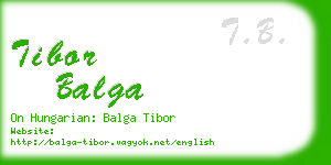 tibor balga business card